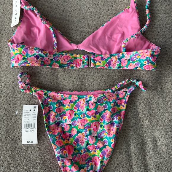 Pacsun Floral Bikini Set - Picture 3 of 4